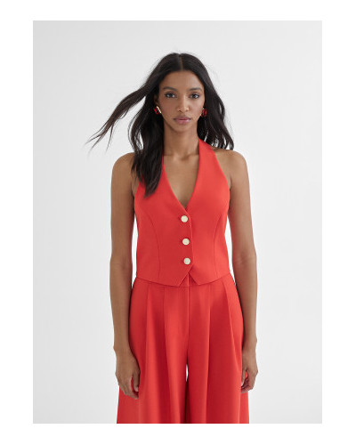 VESTE SANS MANCHES DOS NU