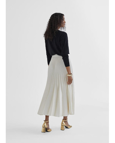 Jupe midi plissée
