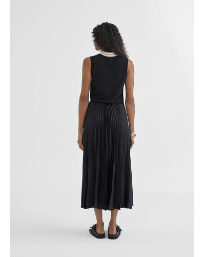 Jupe midi plissée
