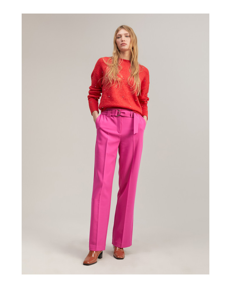 PANTALON WIDELEG AVEC CEINTURE