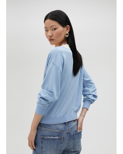 CARDIGAN BASIQUE CONTRASTANT