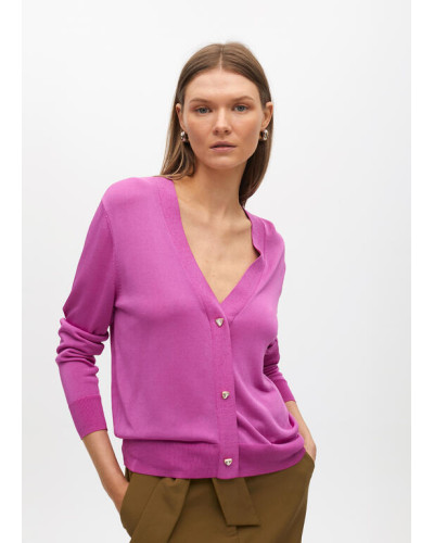 CARDIGAN AVEC BOUTONS COEUR