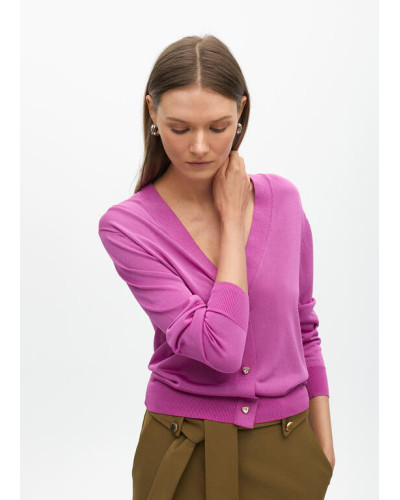 CARDIGAN AVEC BOUTONS COEUR