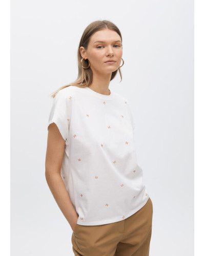 T-shirt M avec broderie logo