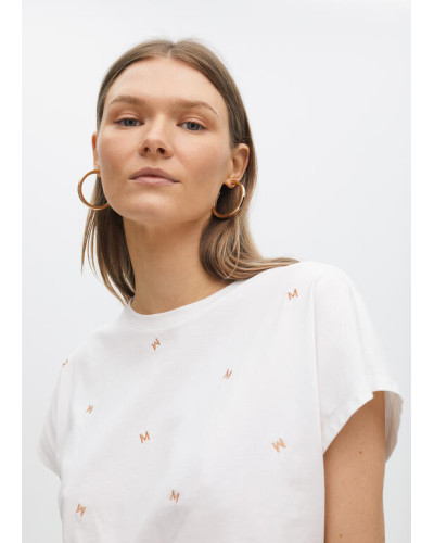 T-shirt M avec broderie logo