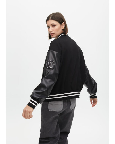 BLOUSON BOMBER AVEC PERLES LC