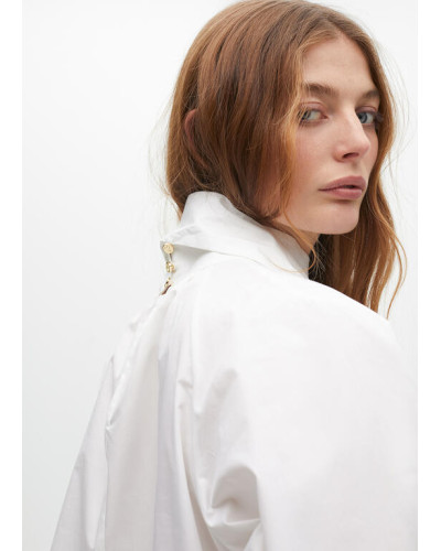 Chemisier en popeline avec nœud