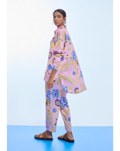 CHEMISE OVERSIZE SATIN IMPRIMEE LC