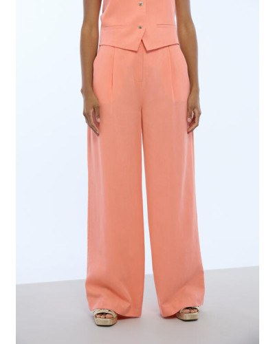 PANTALON PALAZZO A PINCES LC