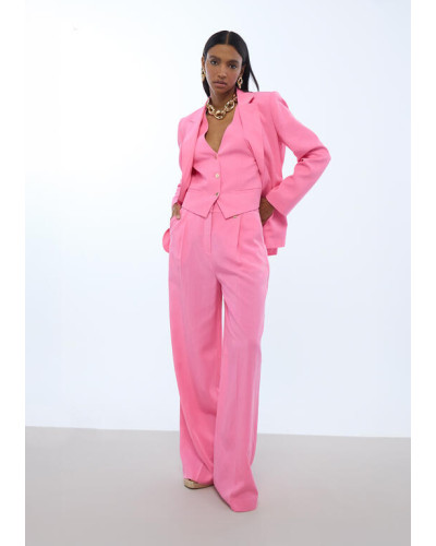 PANTALON PALAZZO A PINCES LC