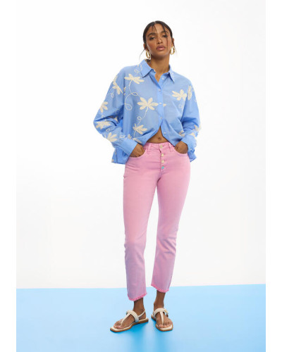 PANTALON ÉVASÉ AVEC BOUTONS LC