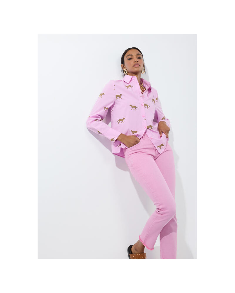 PANTALON ÉVASÉ AVEC BOUTONS LC
