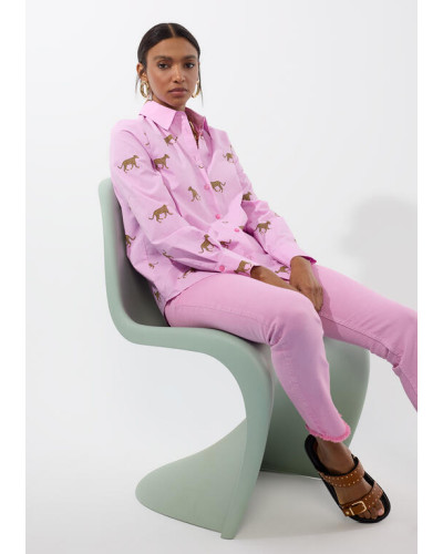 PANTALON ÉVASÉ AVEC BOUTONS LC