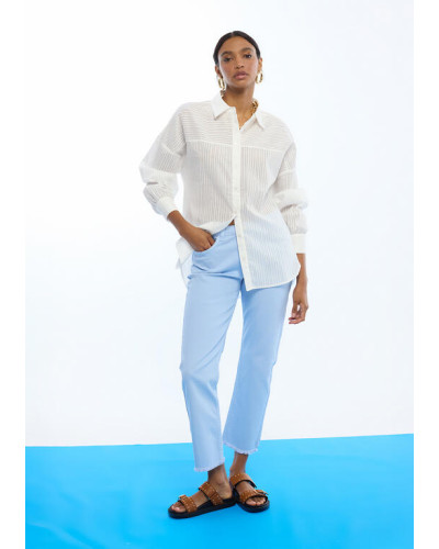 PANTALON ÉVASÉ AVEC BOUTONS LC