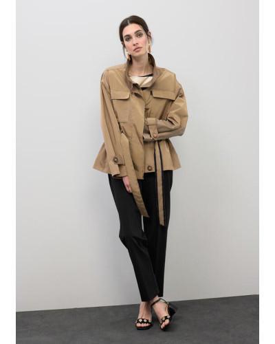 PARKA AVEC CEINTURE DÉCORATIVE