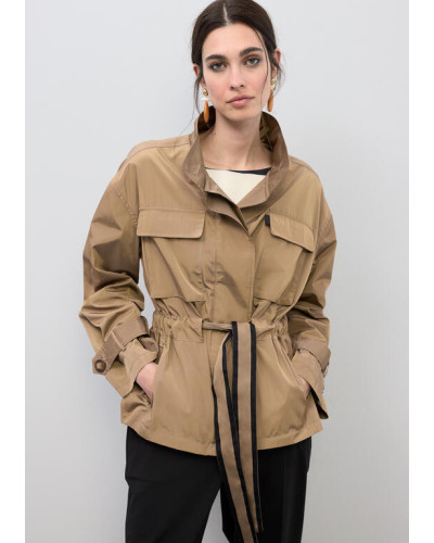 PARKA AVEC CEINTURE DÉCORATIVE