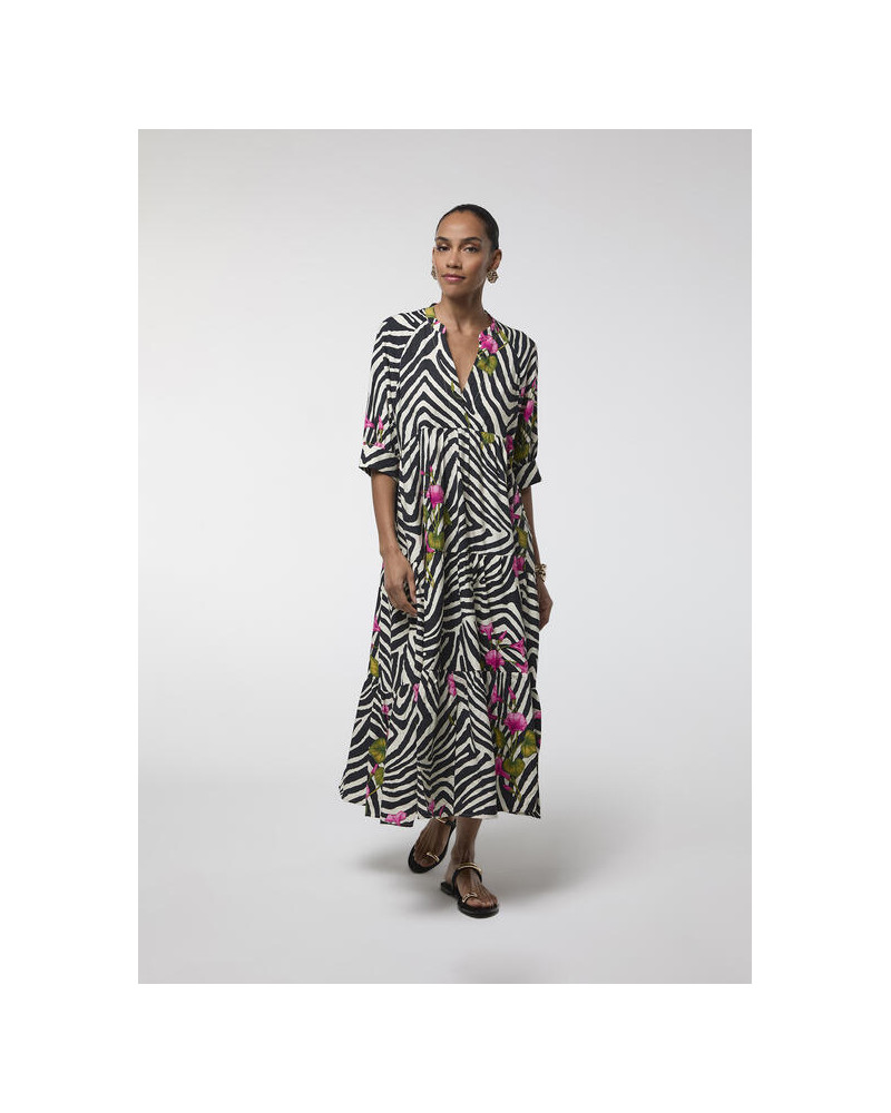 ROBE LONGUE ZEBRE LOLA C