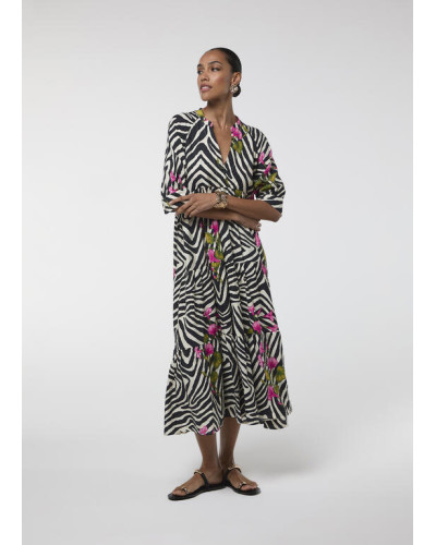 ROBE LONGUE ZEBRE LOLA C