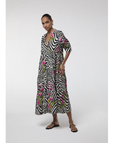 ROBE LONGUE ZEBRE LOLA C