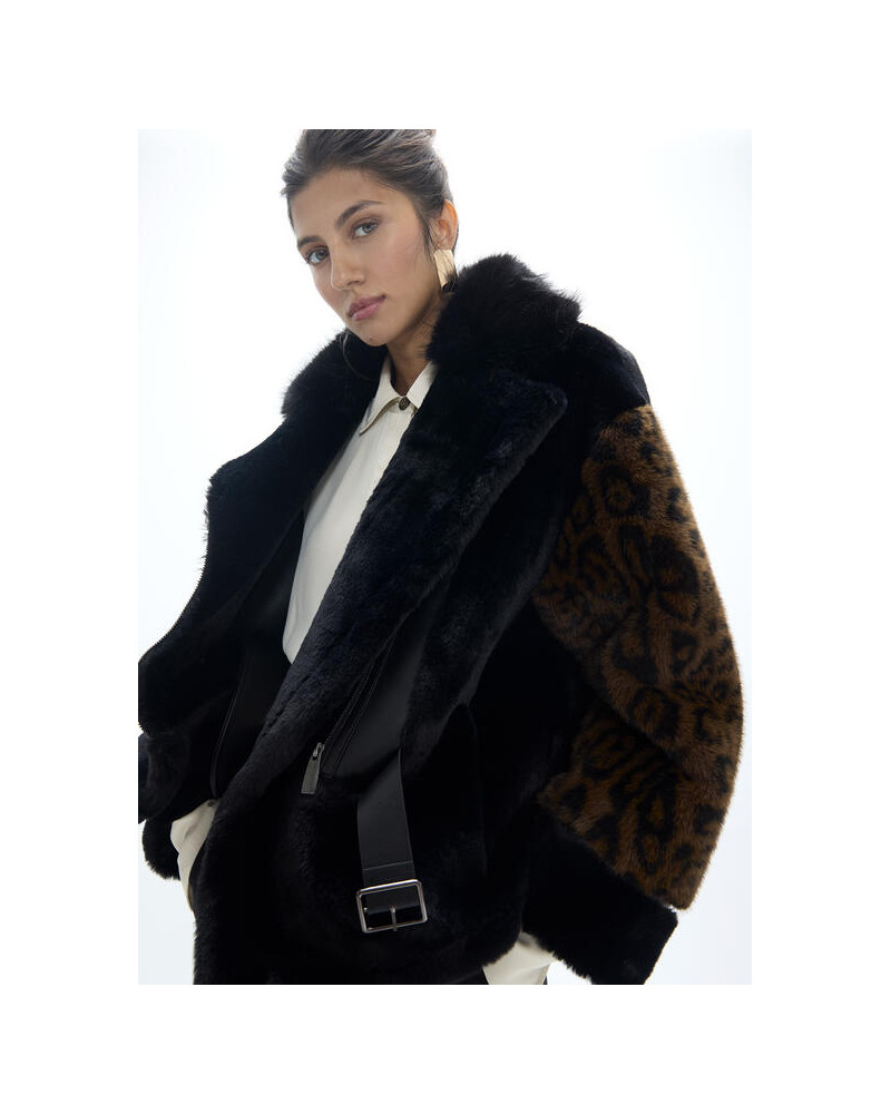 MANTEAU COURT FOURRURE LC