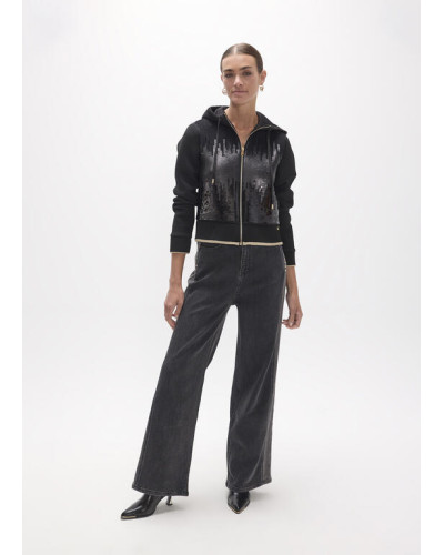 SWEAT OUVERT  PAILLETTES LC