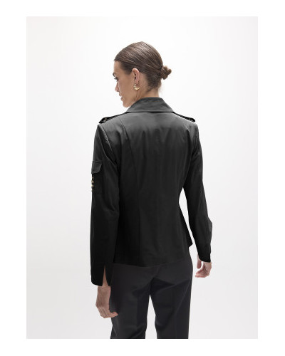 Veste courte avec poches à rabat en taffetas technique